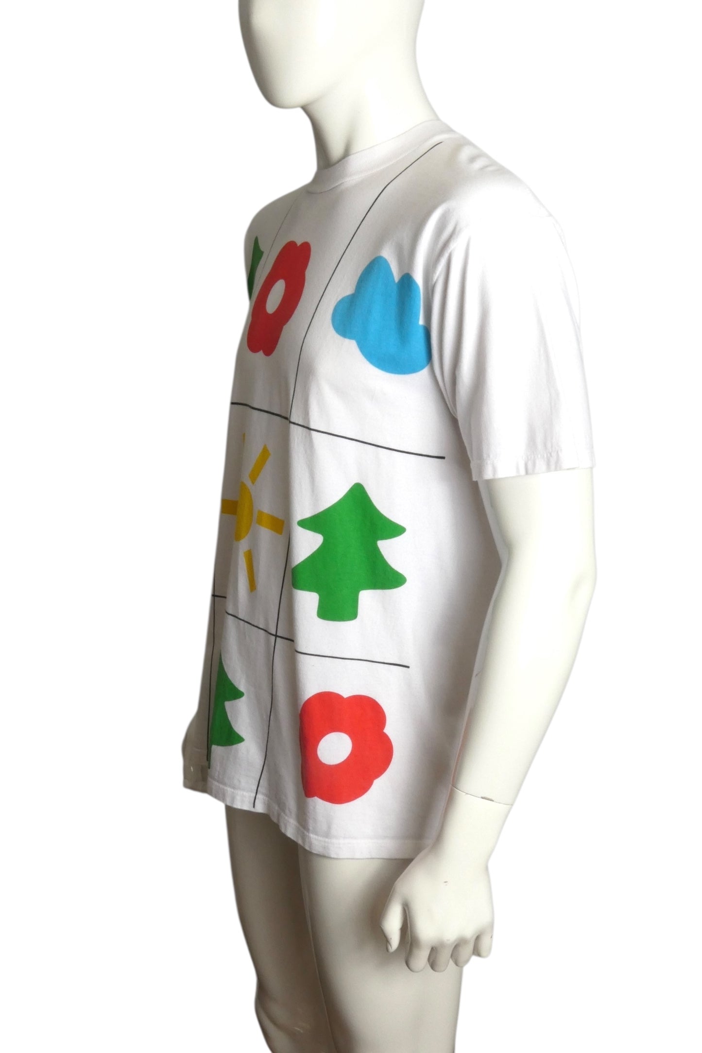 COURREGES- Graphic Print T-Shirt, Size Large