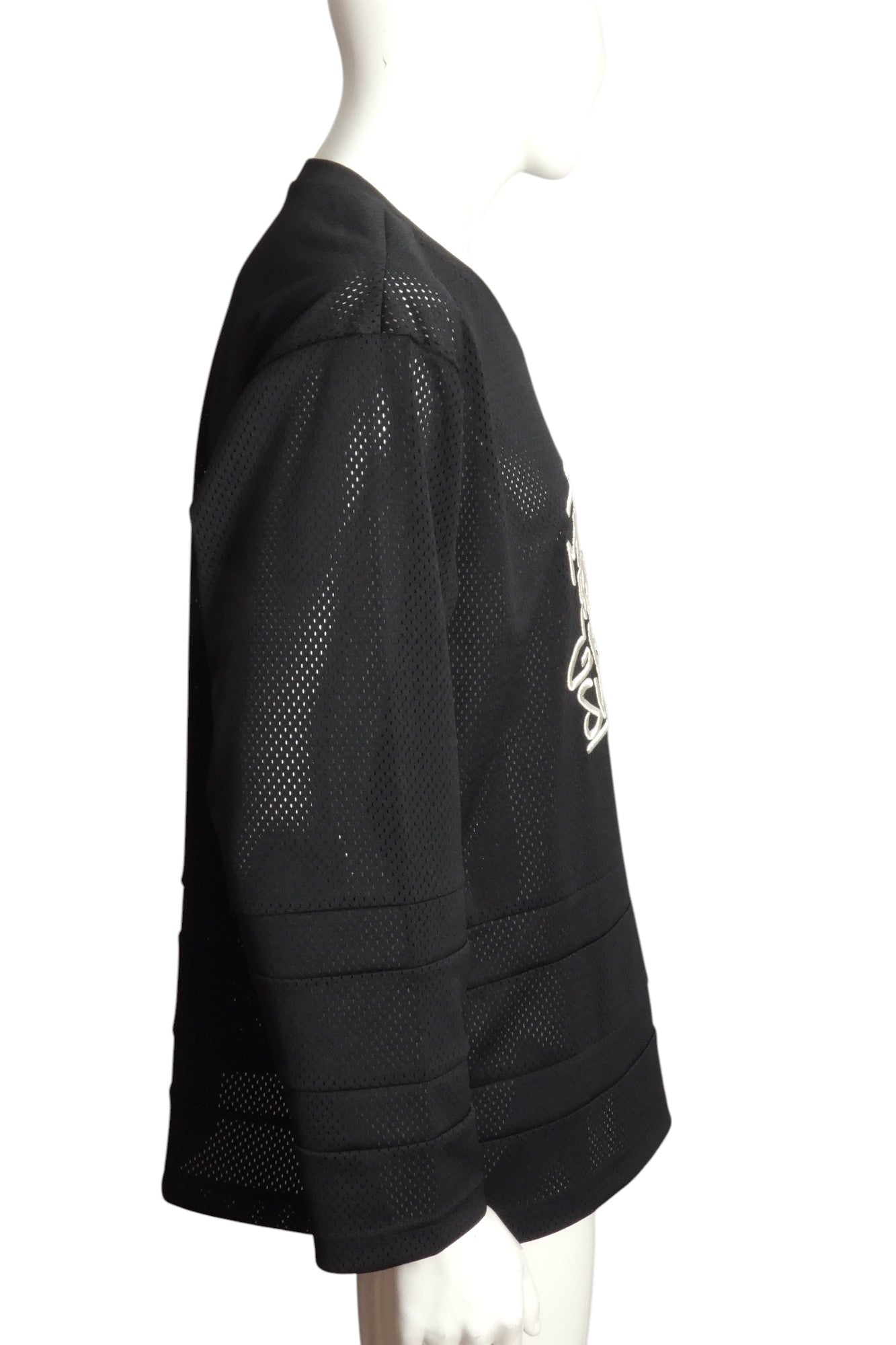 GIRBAUD X SUPREME- NWT Black Mesh Jersey, Size Medium