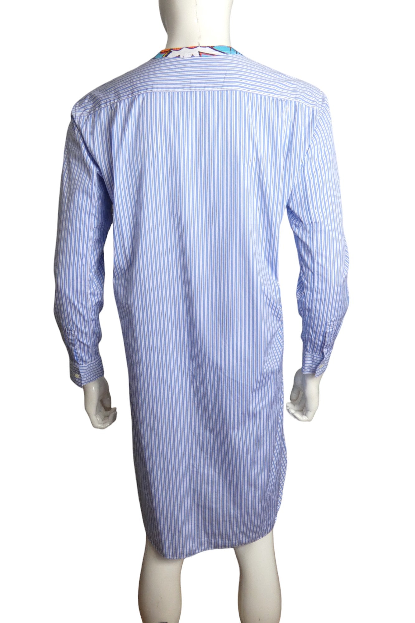 COMME DES GARCONS- Graphic Print Fabric Block Shirt, Size Medium
