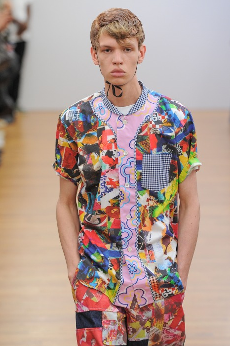 COMME DES GARCONS- NWT 2013 Graphic Print S/S Shirt, Size Medium