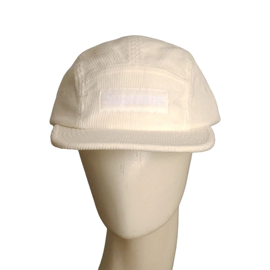 SUPREME- Ivory Corduroy Cap, One Size