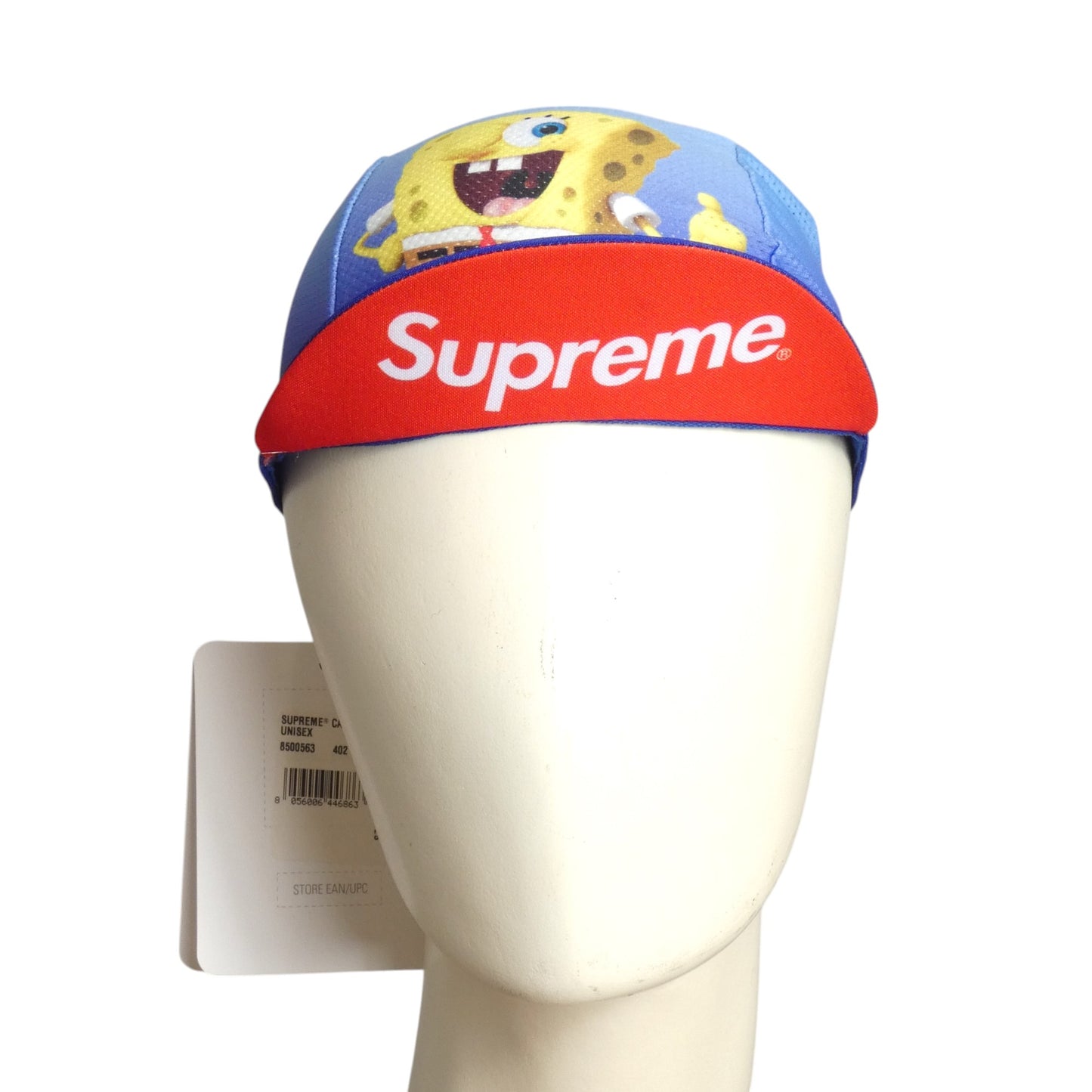 SUPREME X SPONGE BOB- Blue Print Cycling Cap, One Size