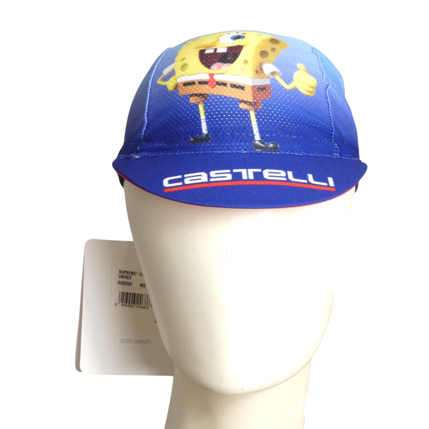 SUPREME X SPONGE BOB- Blue Print Cycling Cap, One Size