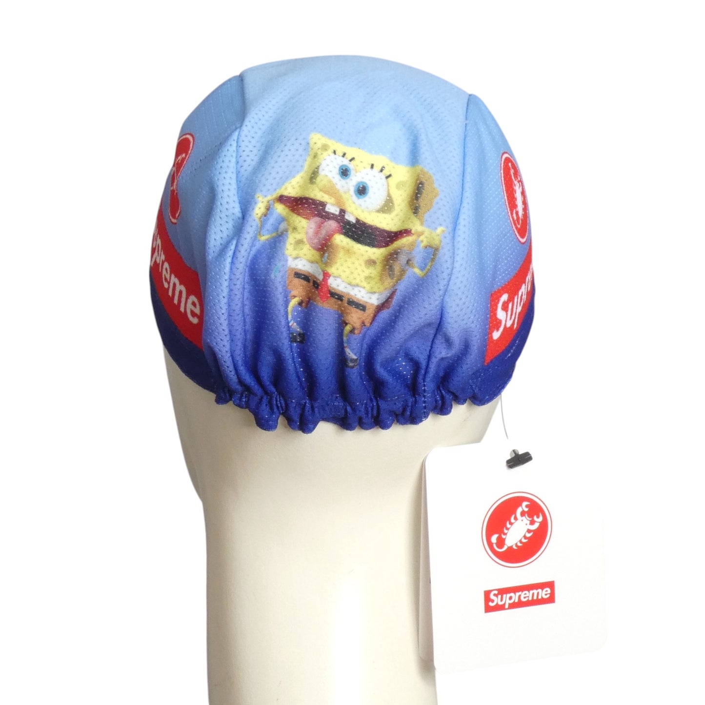 SUPREME X SPONGE BOB- Blue Print Cycling Cap, One Size