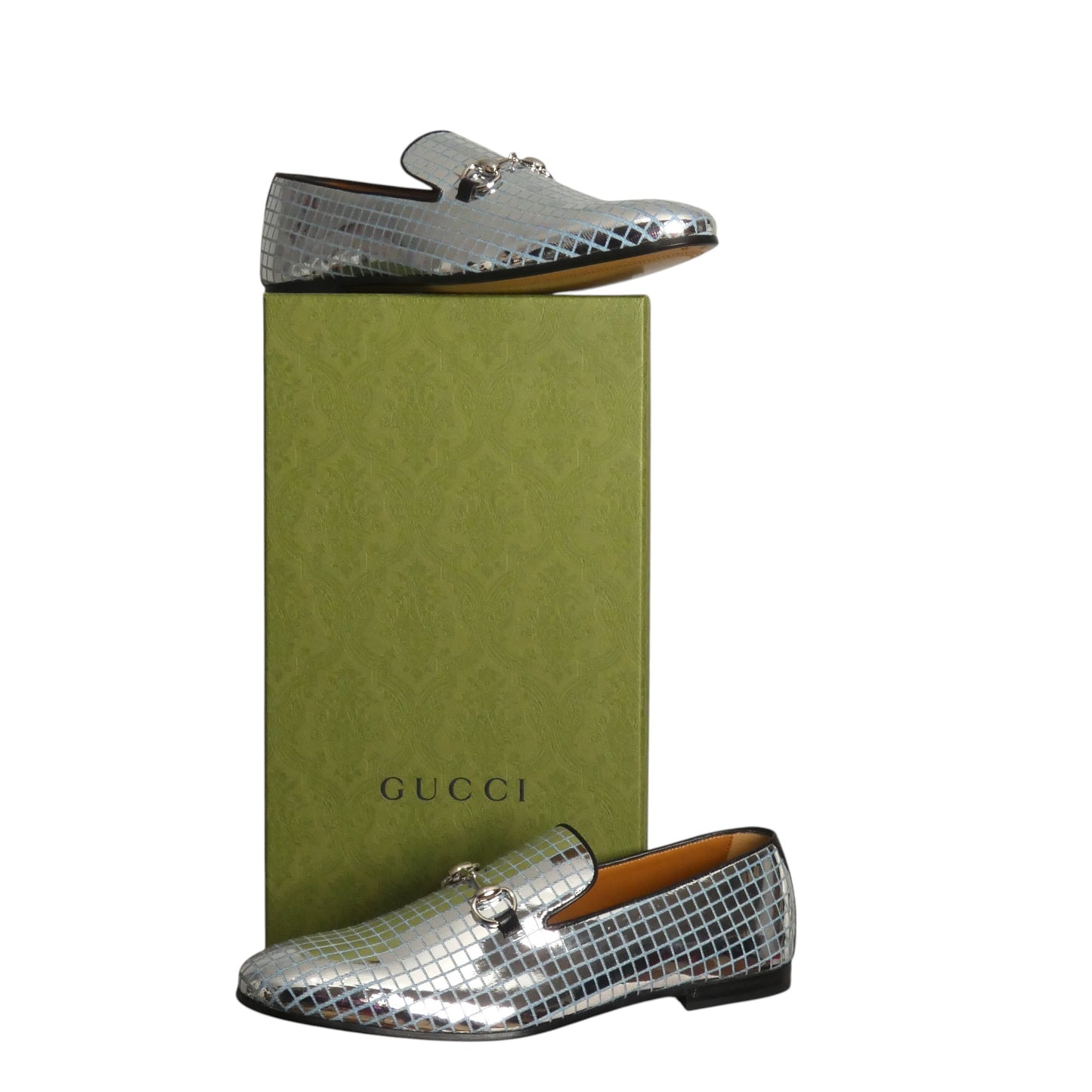GUCCI- NIB Mirrored Crispy Denim Auroville Goat, Multiple Sizes Available