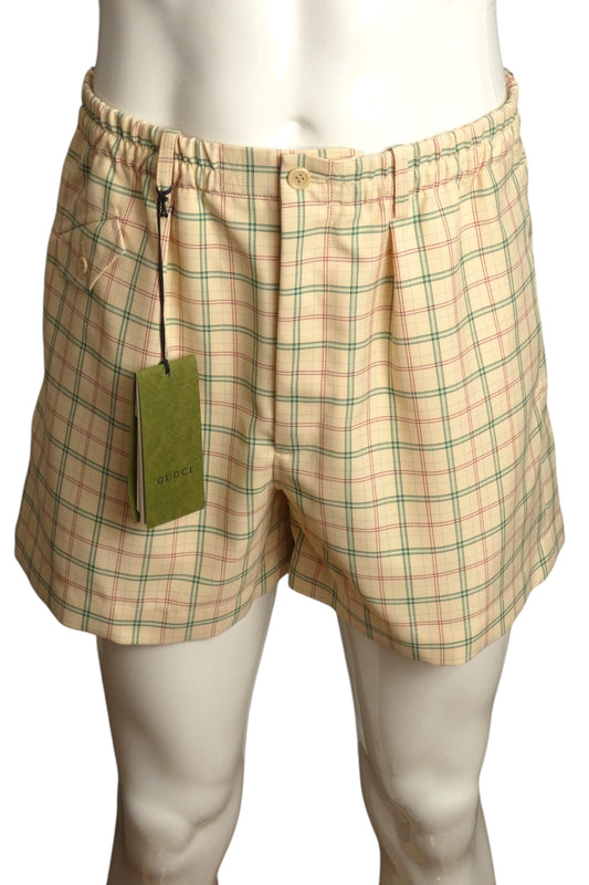 GUCCI- NWT 2023 Multi Color Plaid Shorts, Multiple Sizes Available