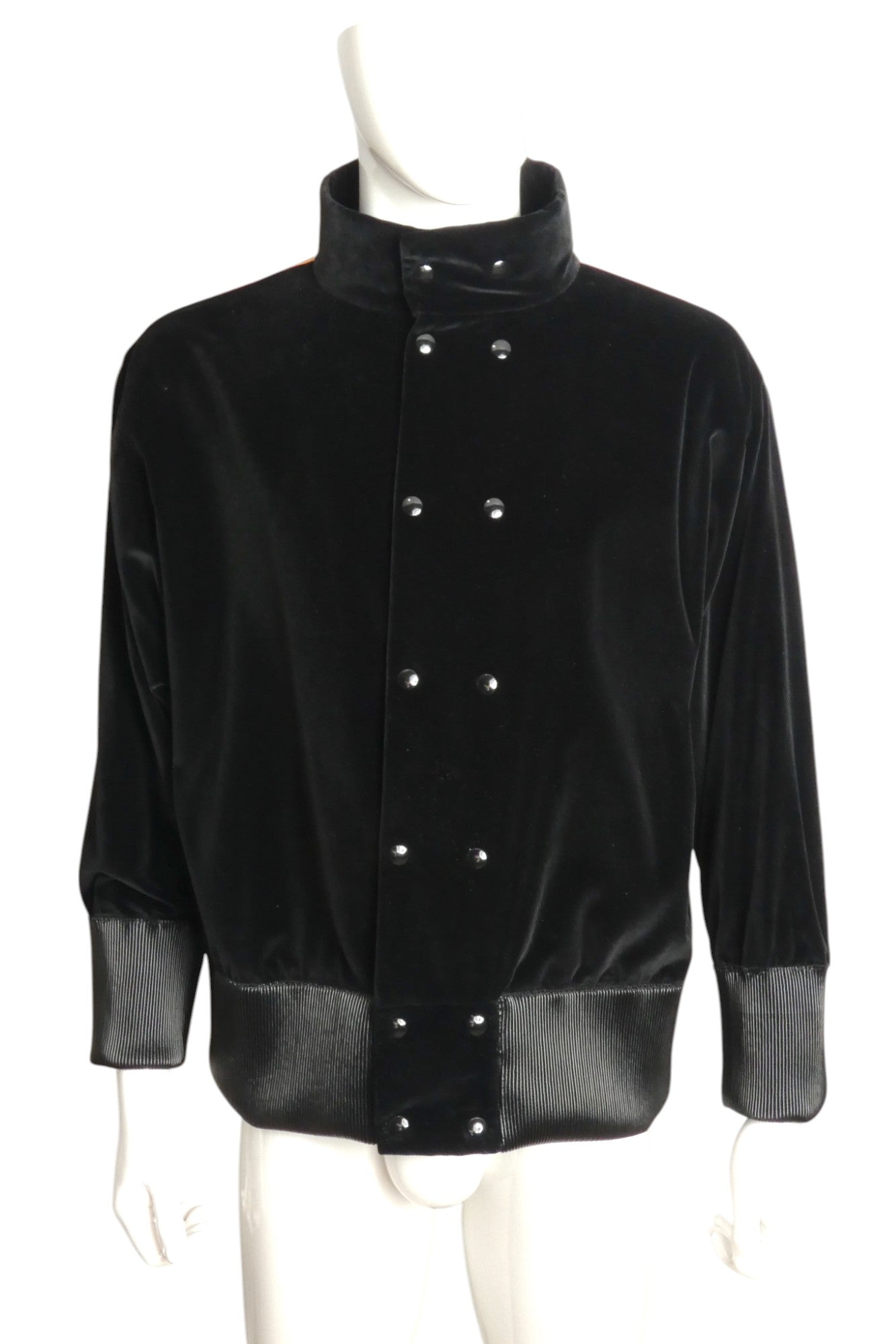 PIERRE CARDIN BOUTIQUE- 2007 Graphic Print Velveteen Jacket, Size Large