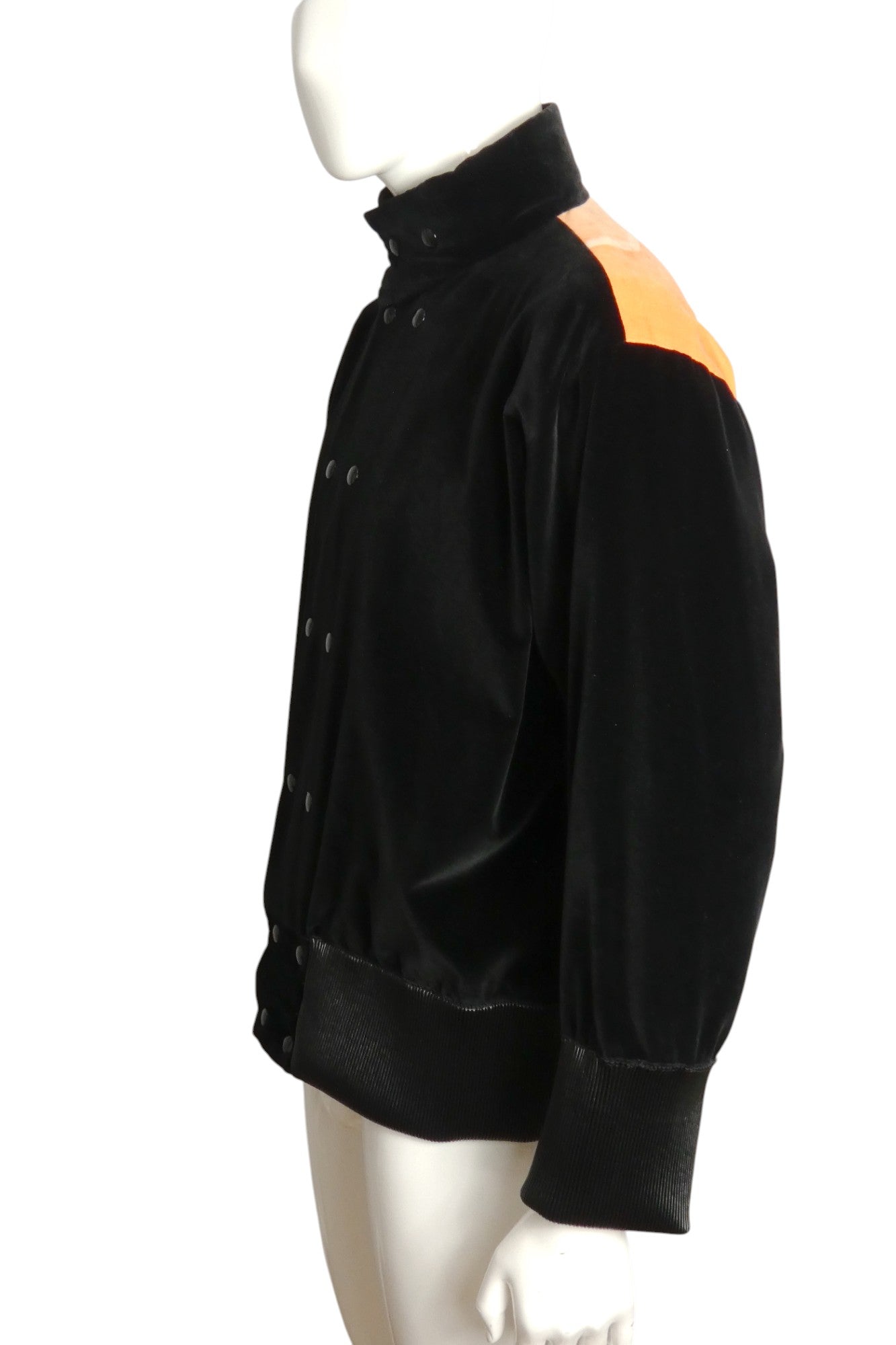 PIERRE CARDIN BOUTIQUE- 2007 Graphic Print Velveteen Jacket, Size Large