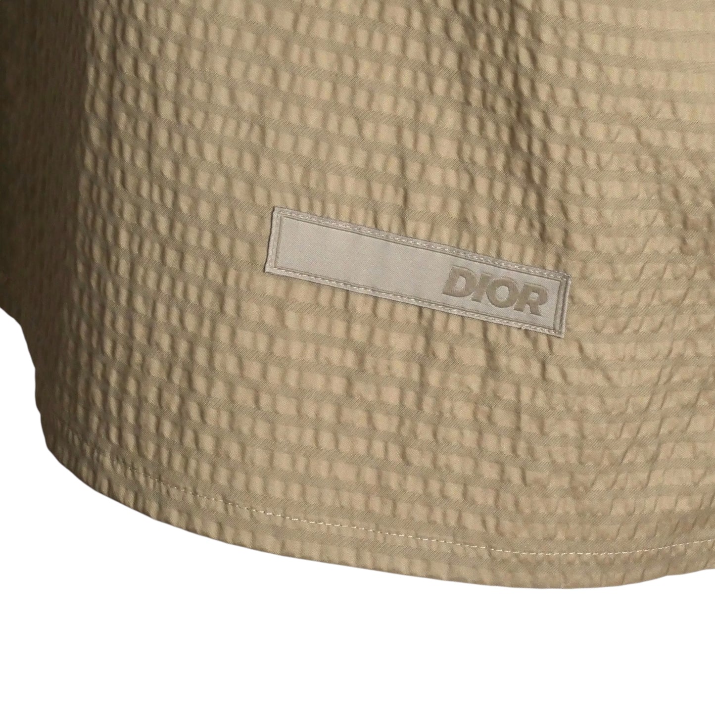 DIOR- Taupe Seersucker Shirt, Multiple Sizes Available