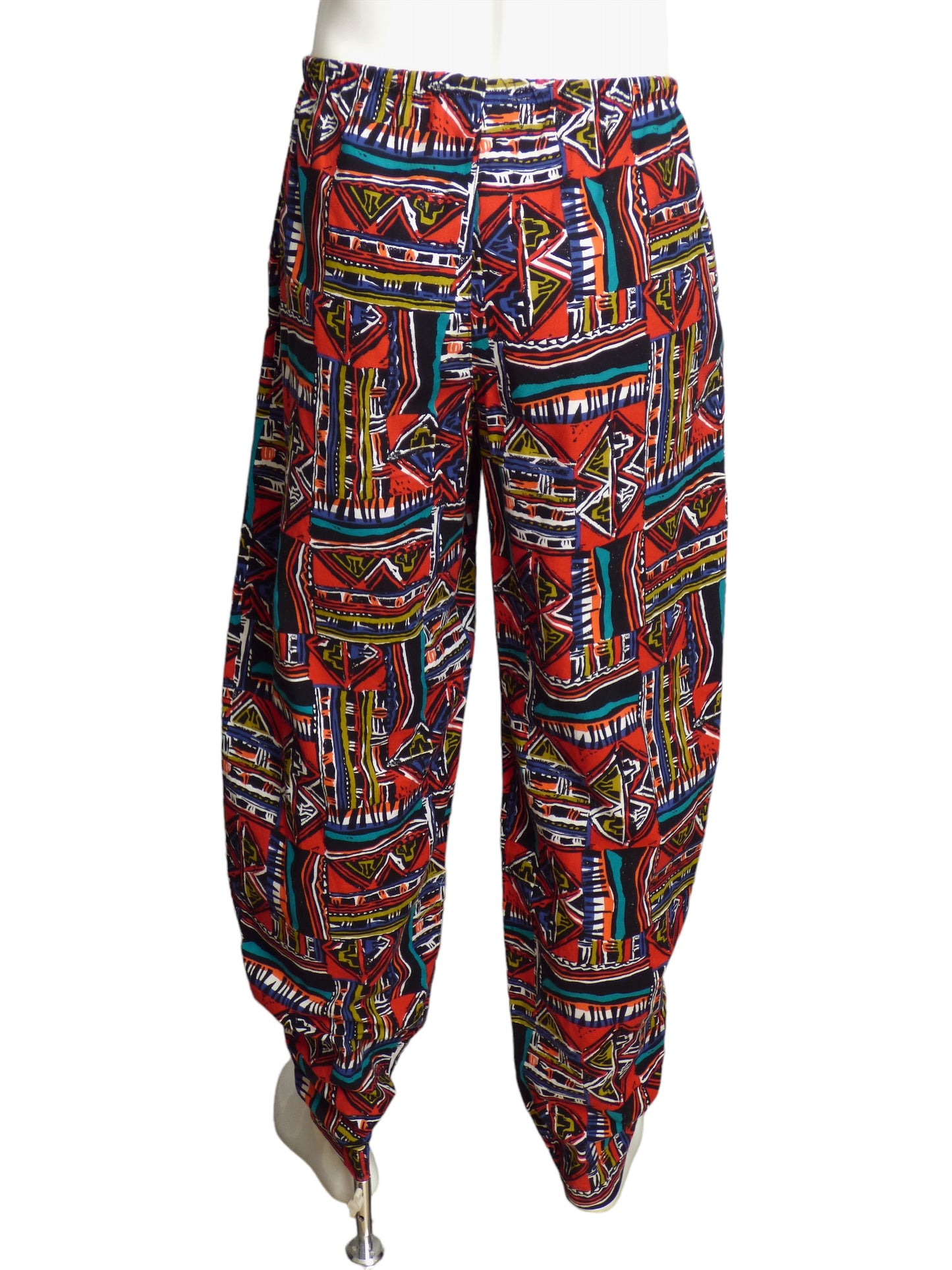 1990s Cotton Print Pants, Size W-36