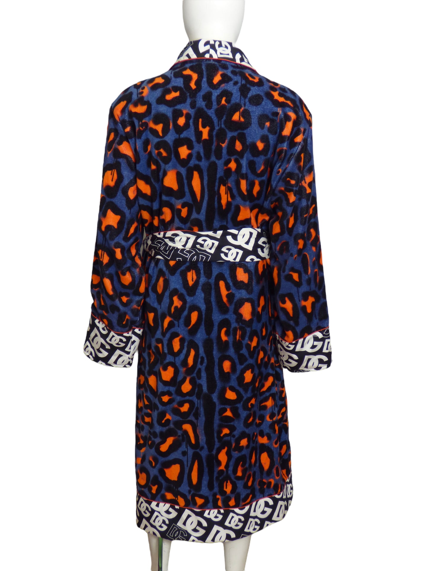 DOLCE & GABBANA- NWT Graffiti Terry Cloth Robe, Size XL