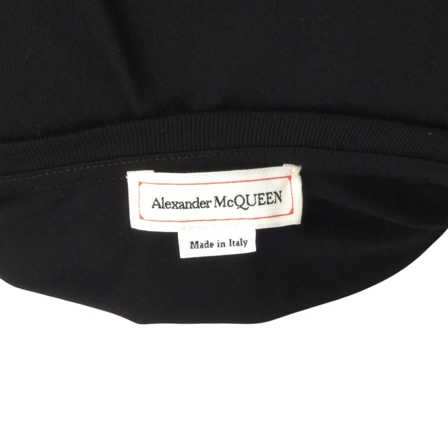 ALEXANDER MCQUEEN- Black Graphic Print T-Shirt, Size Large