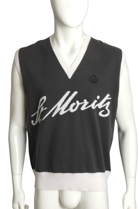 BALLY- NWT 2023 St Moritz Sweater Vest, Size Large