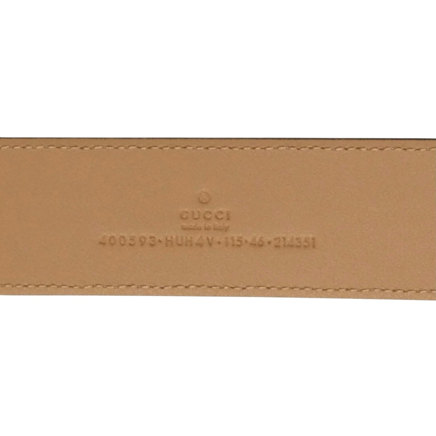 NWT Leather Marmont Belt, Size 46