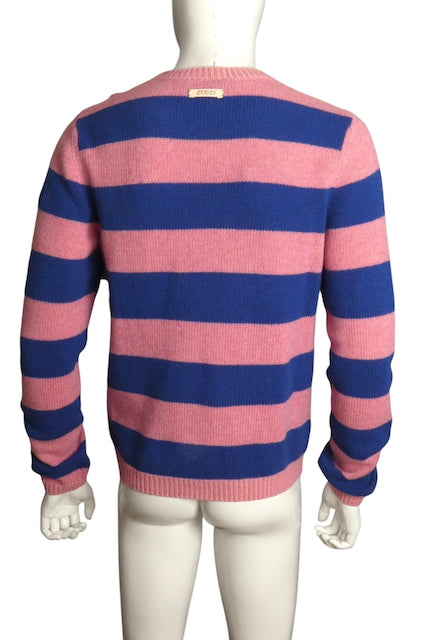 GUCCI- NWT 2023 Stripe Cashmere Blend Sweater, Size XL