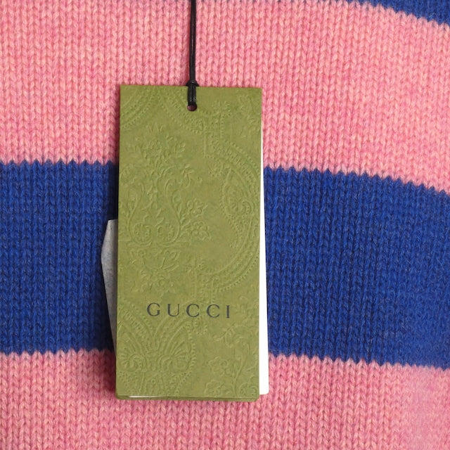 GUCCI- NWT 2023 Stripe Cashmere Blend Sweater, Size XL