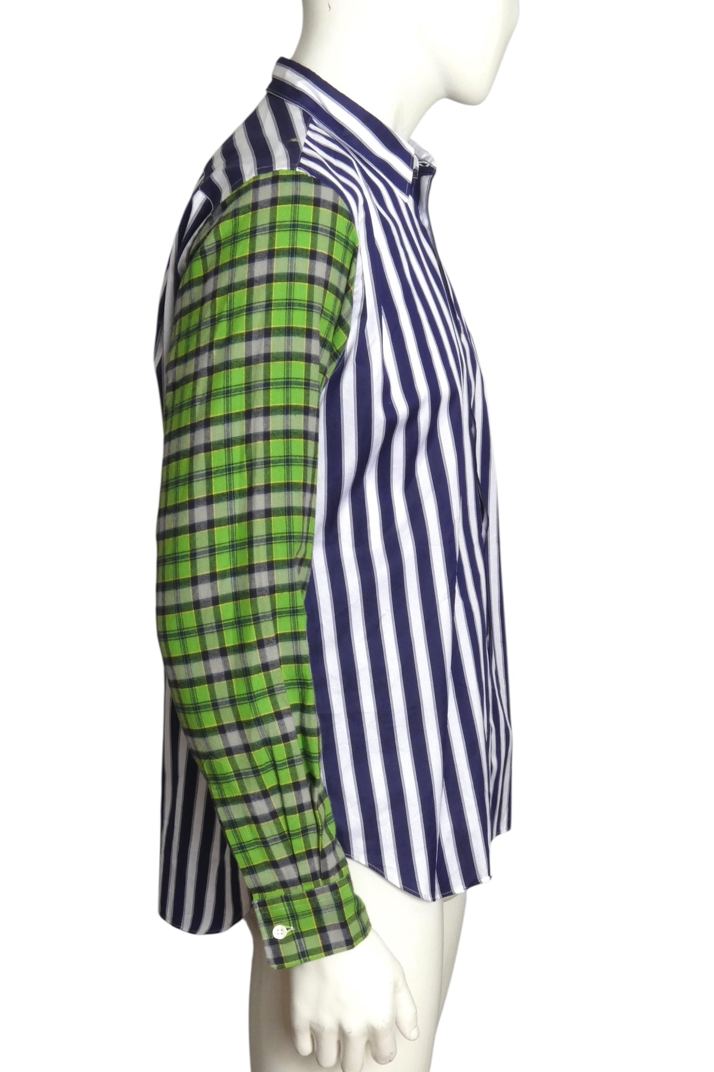 COMME DES GARCONS- 2020 Fabric Block L/S Shirt, Size Medium