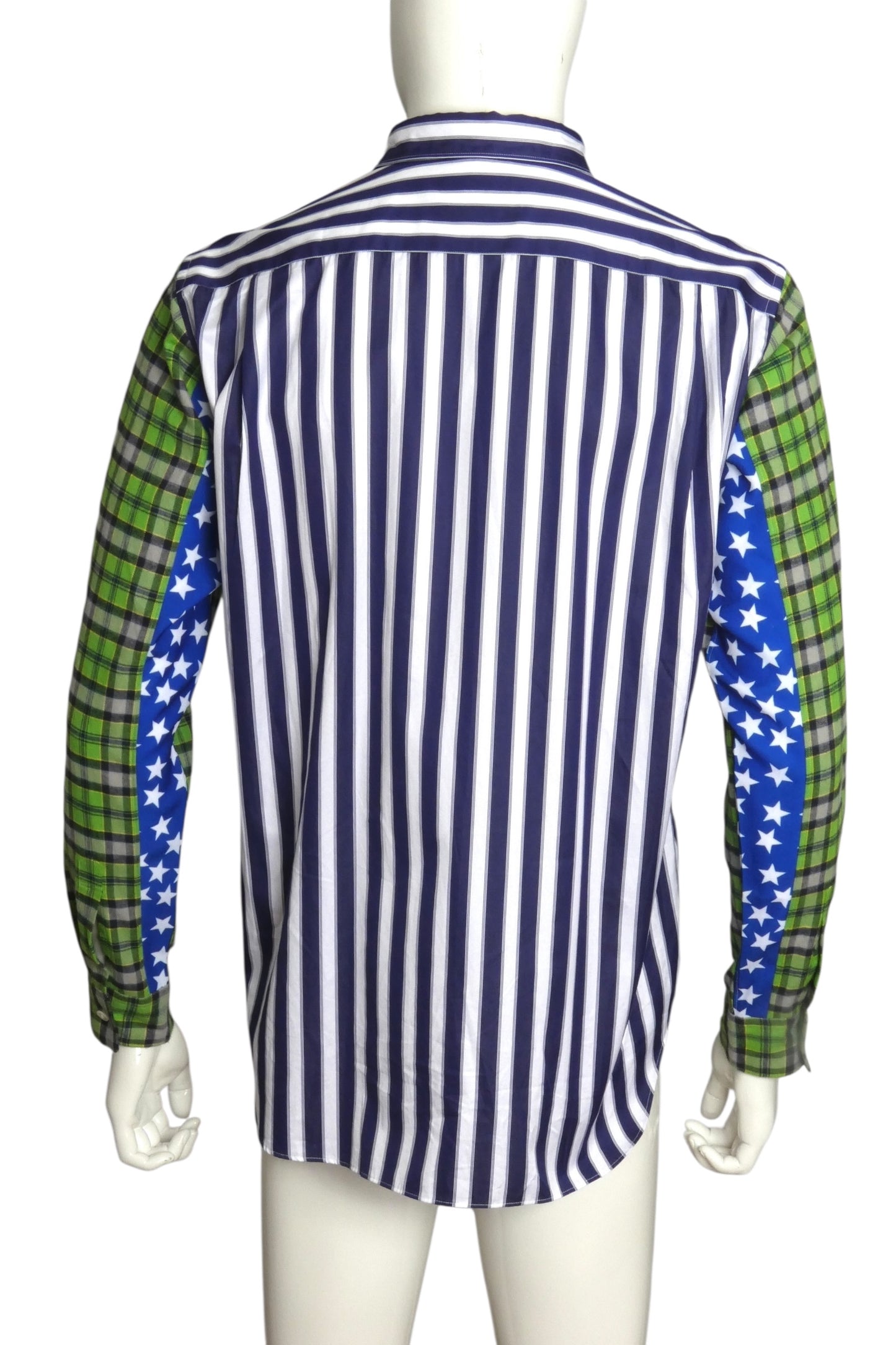 COMME DES GARCONS- 2020 Fabric Block L/S Shirt, Size Medium