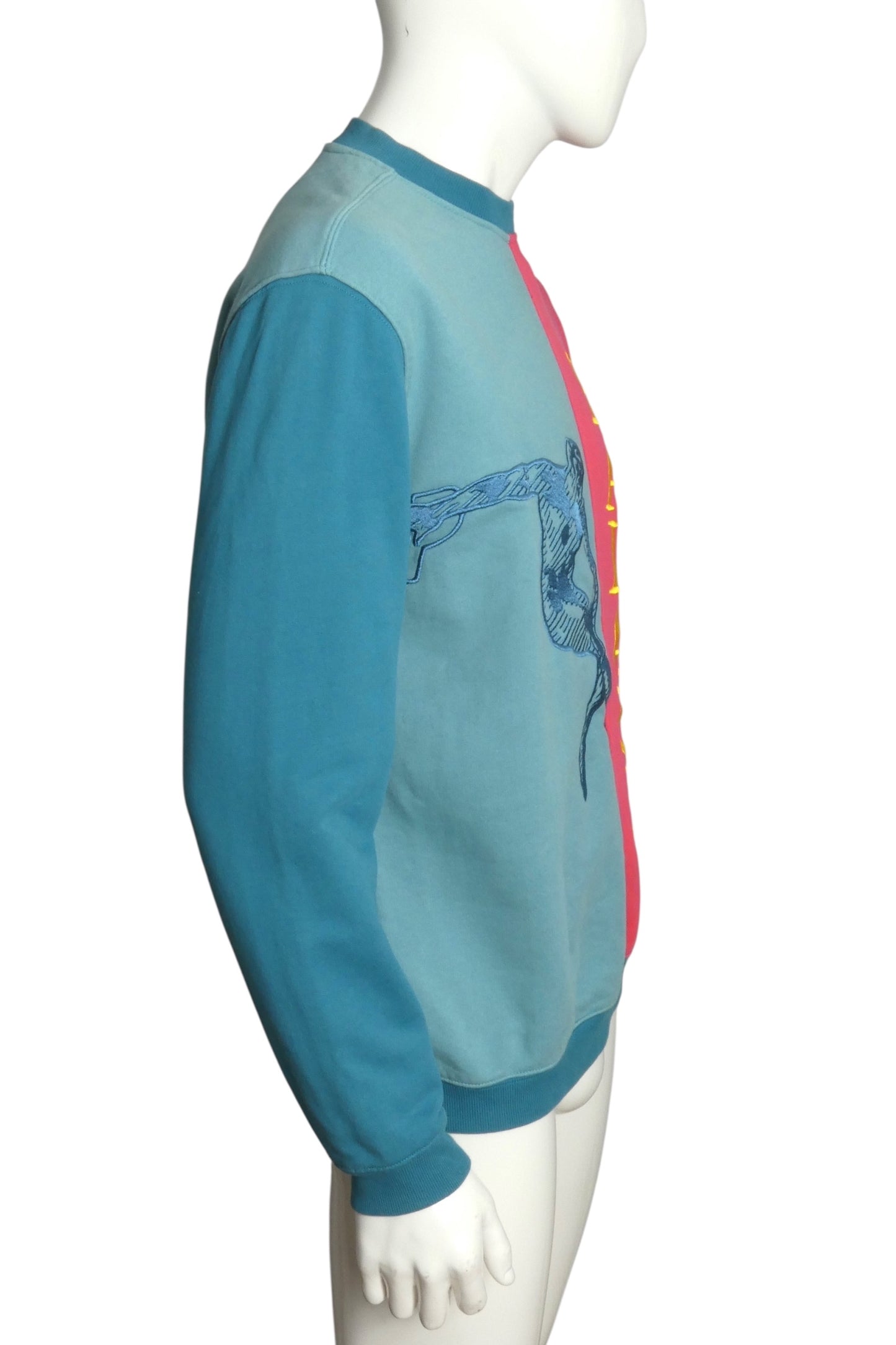 PALACE- Multi Color "Discuss Crew" Sweatshirt, Size Medium