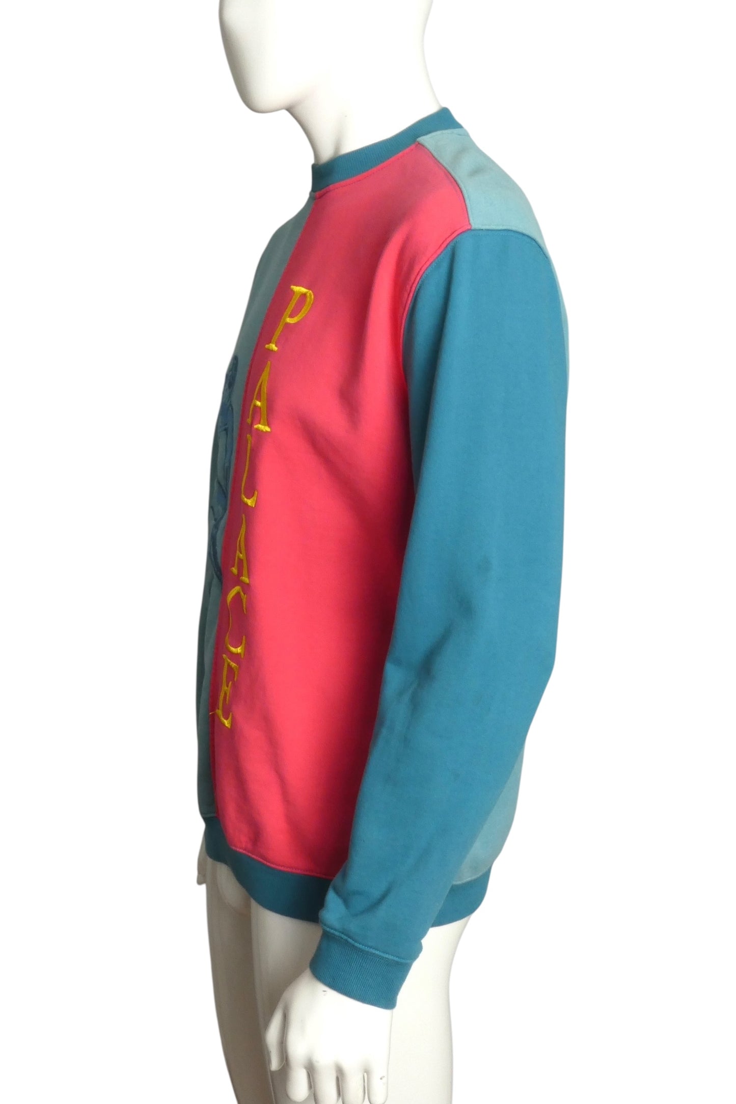 PALACE- Multi Color "Discuss Crew" Sweatshirt, Size Medium