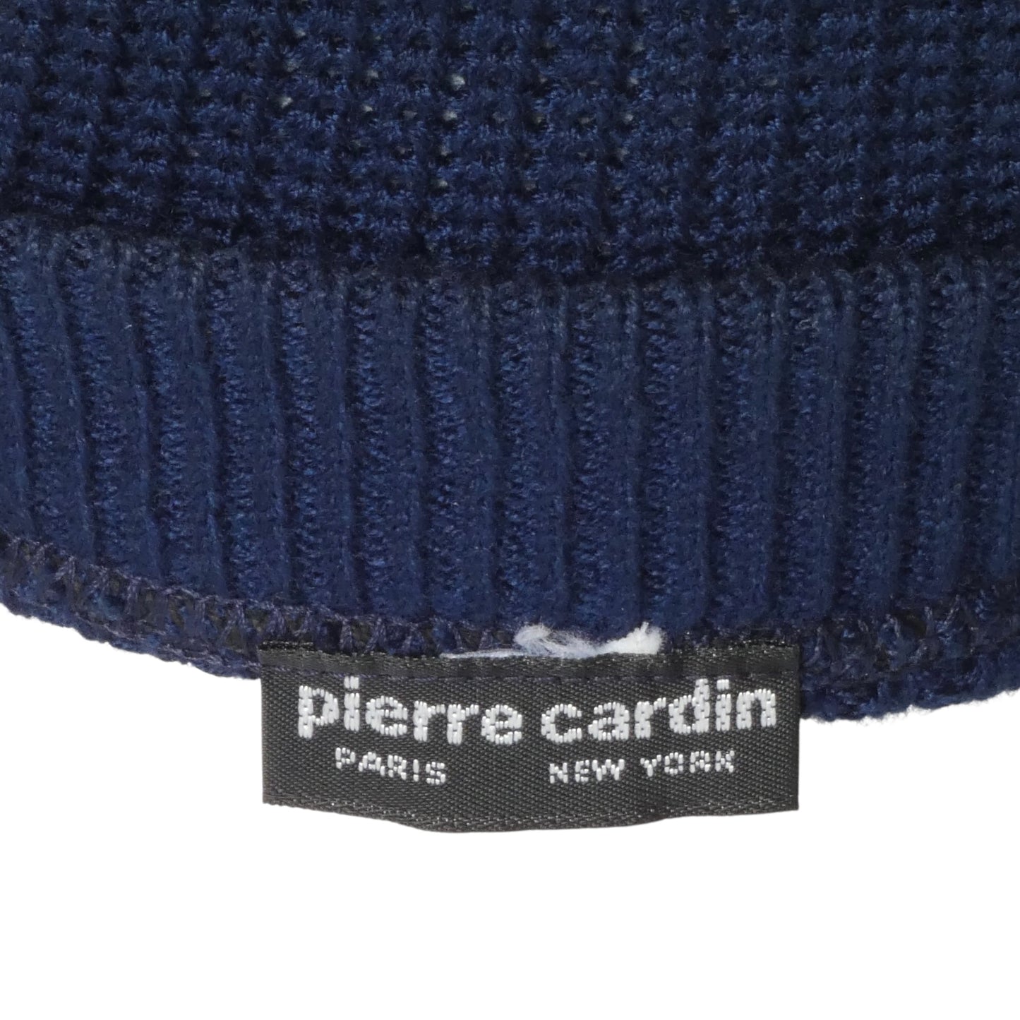 PIERRE CARDIN - 1980s Blue Knit Sweater Vest, Size Medium