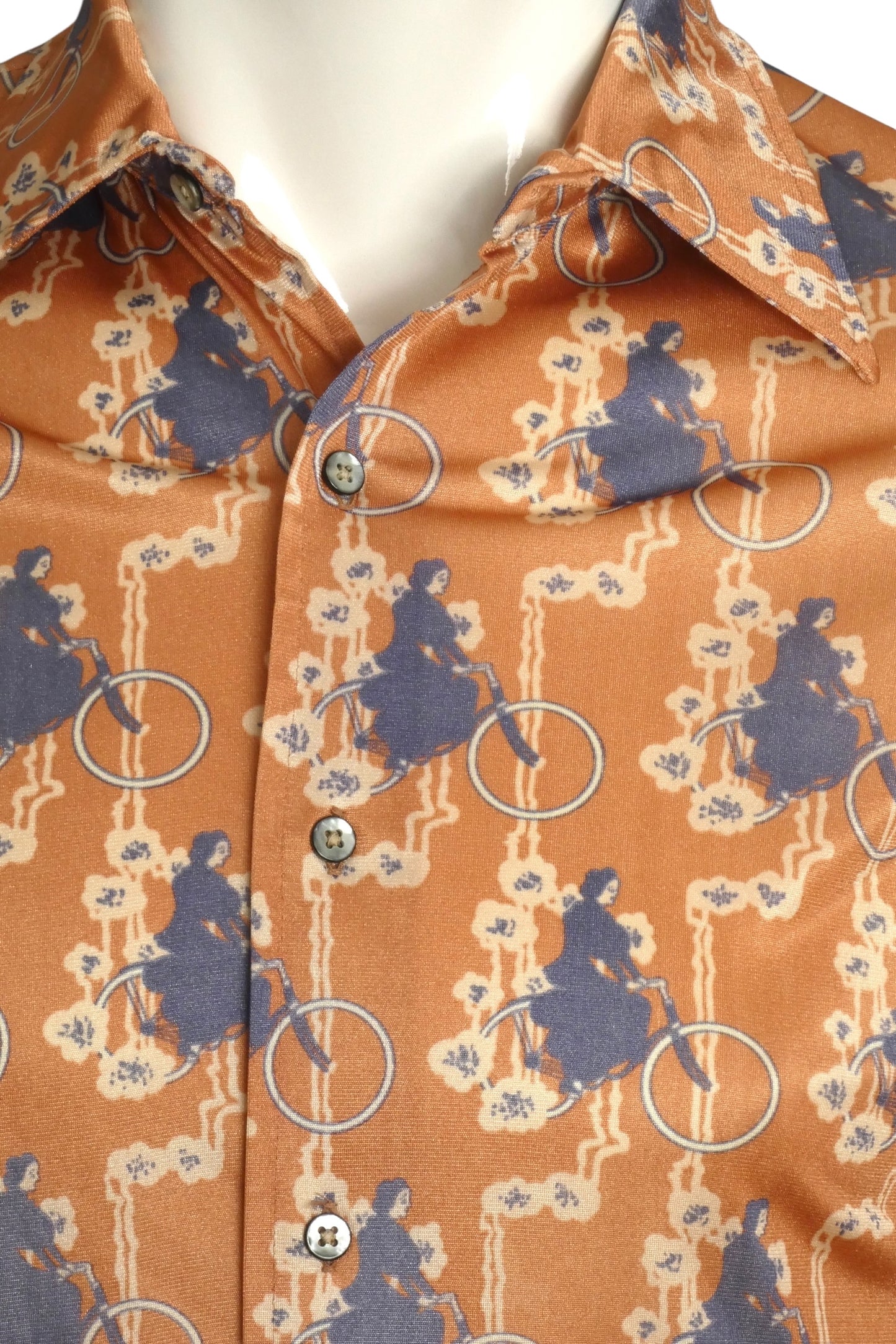 PIERRE CARDIN- 1970s Multi Color Knit Shirt, Size X-Small