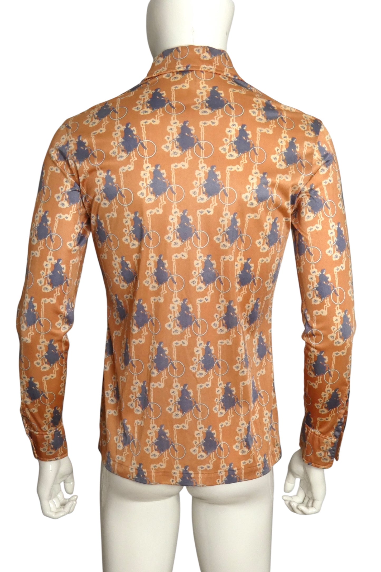 PIERRE CARDIN- 1970s Multi Color Knit Shirt, Size X-Small