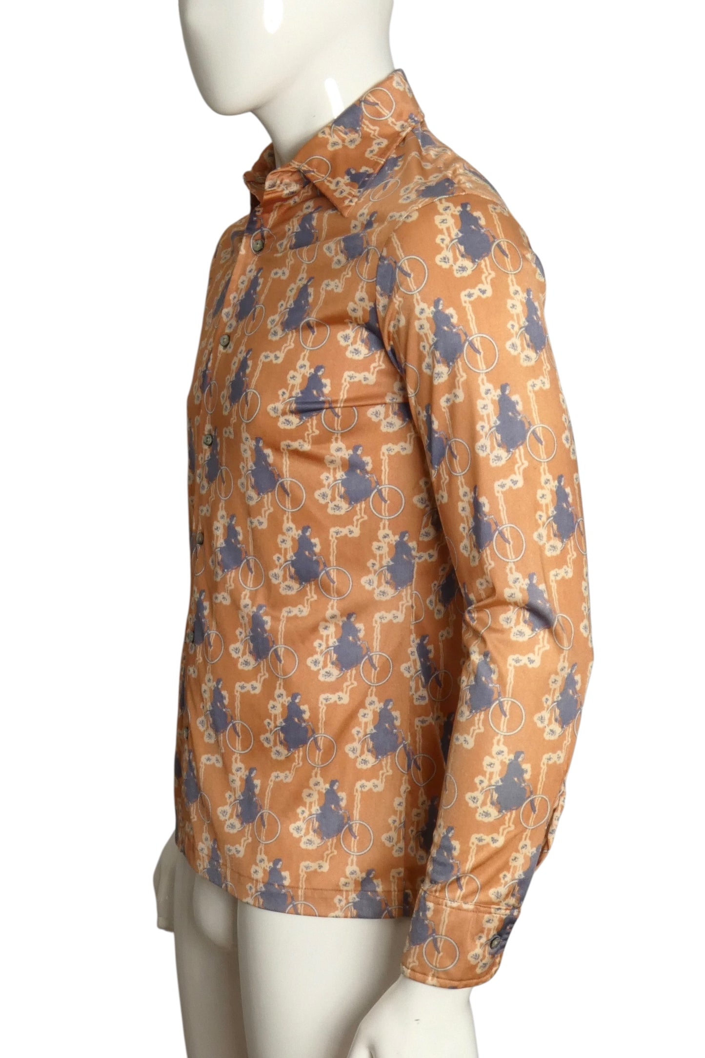 PIERRE CARDIN- 1970s Multi Color Knit Shirt, Size X-Small