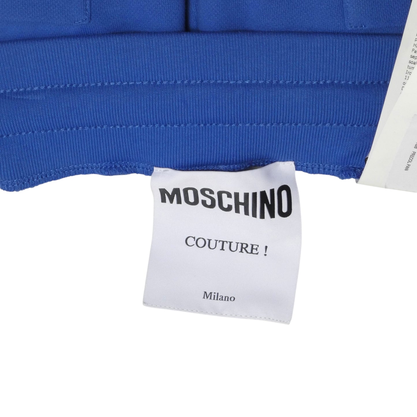 MOSCHINO COUTURE- NWT 2023 Blue & Pink Painted Knit Shorts, Size 36