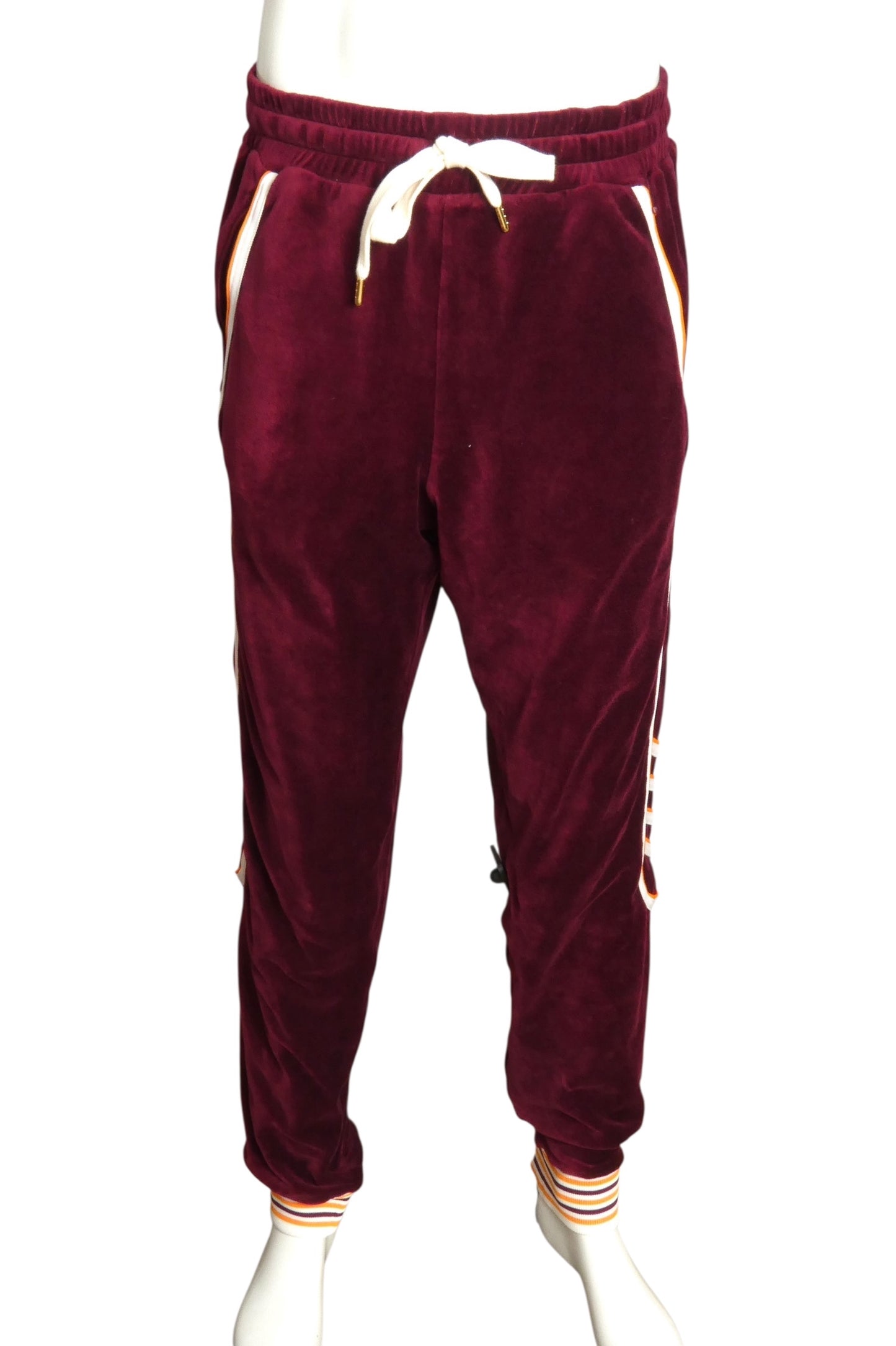 CASABLANCA- NWT 2021  Burgundy Velour Joggers, Size XL