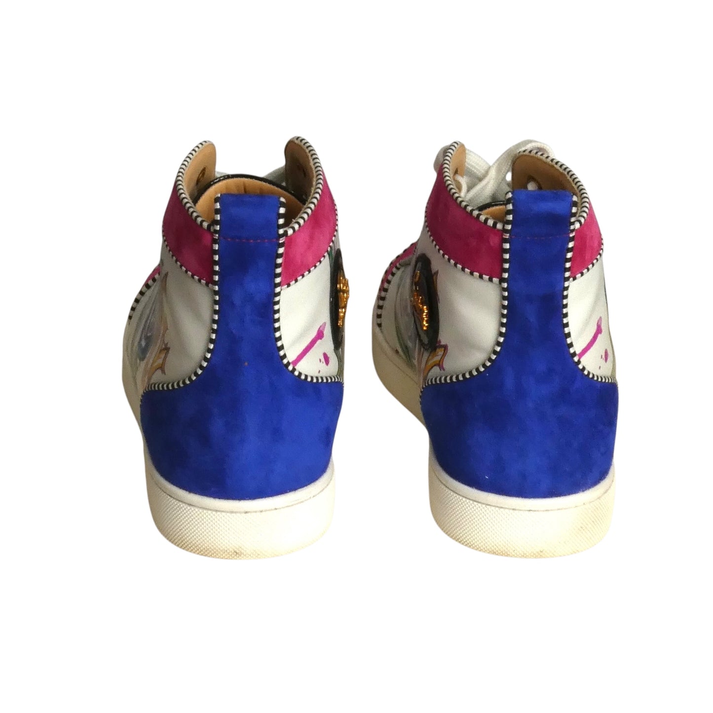 CHRISTIAN LOUBOUTIN- 2018 Louis Orlato Flat Calf Love Sneakers, Size 44