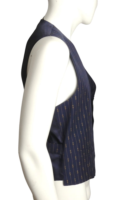 GUCCI- NWT 2023 Printed Wool Waistcoat, Size 2XL