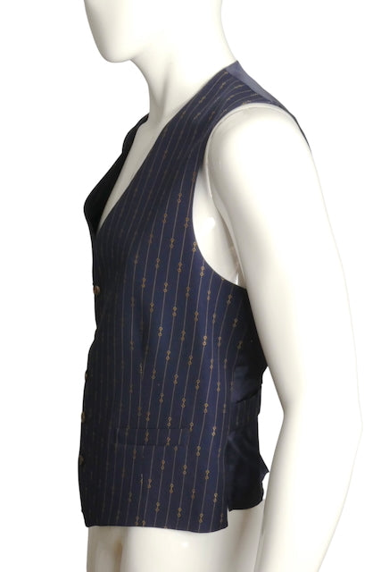 GUCCI- NWT 2023 Printed Wool Waistcoat, Size 2XL