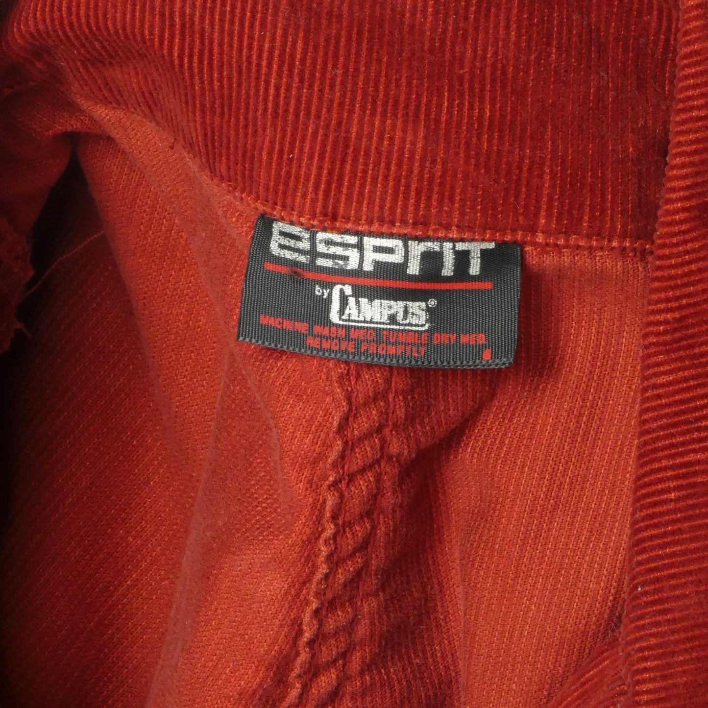 1970s Rust Corduroy Jumpsuit, Size Medium