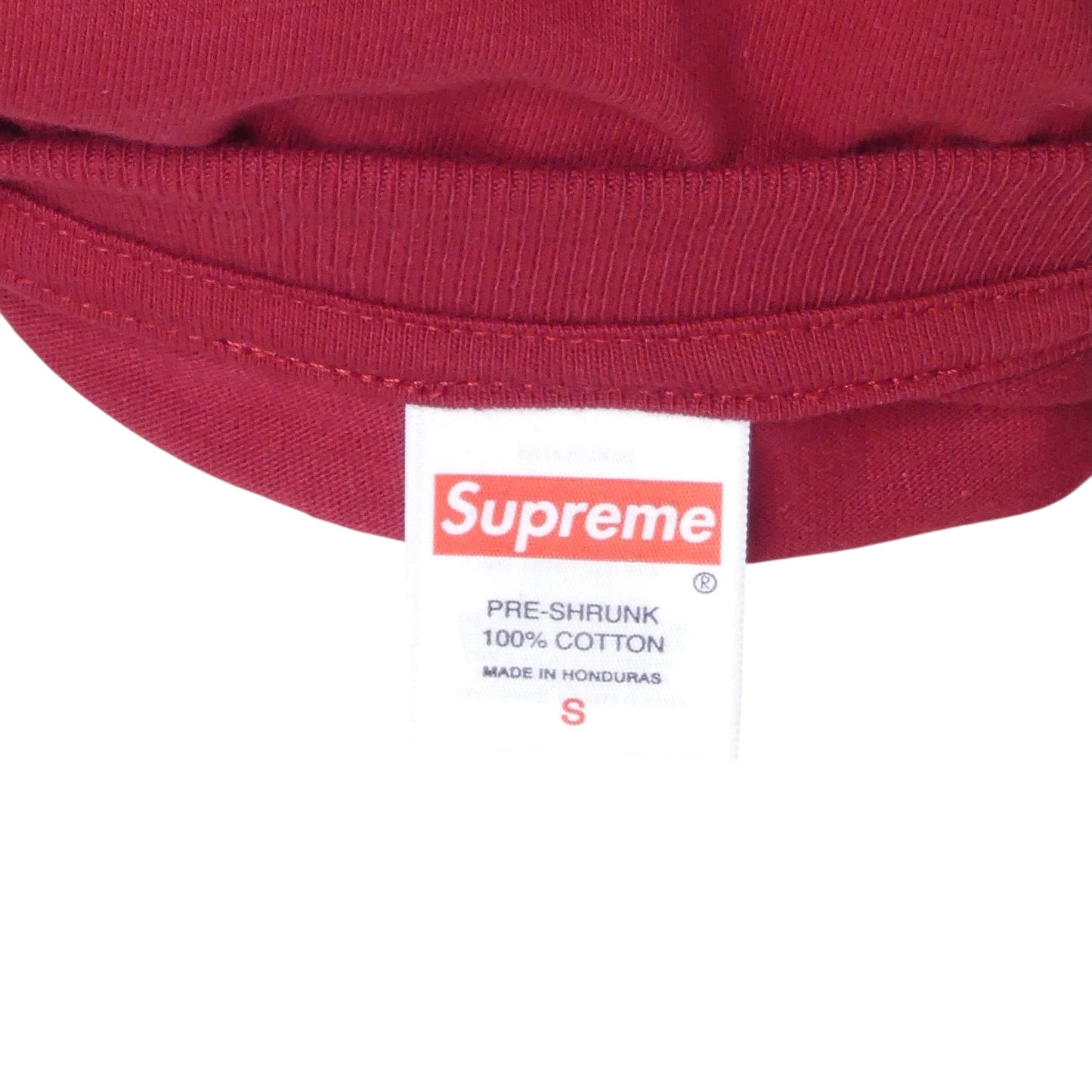 SUPREME- NWT 2025 Burgundy Graphic Print T-Shirt, Size Small