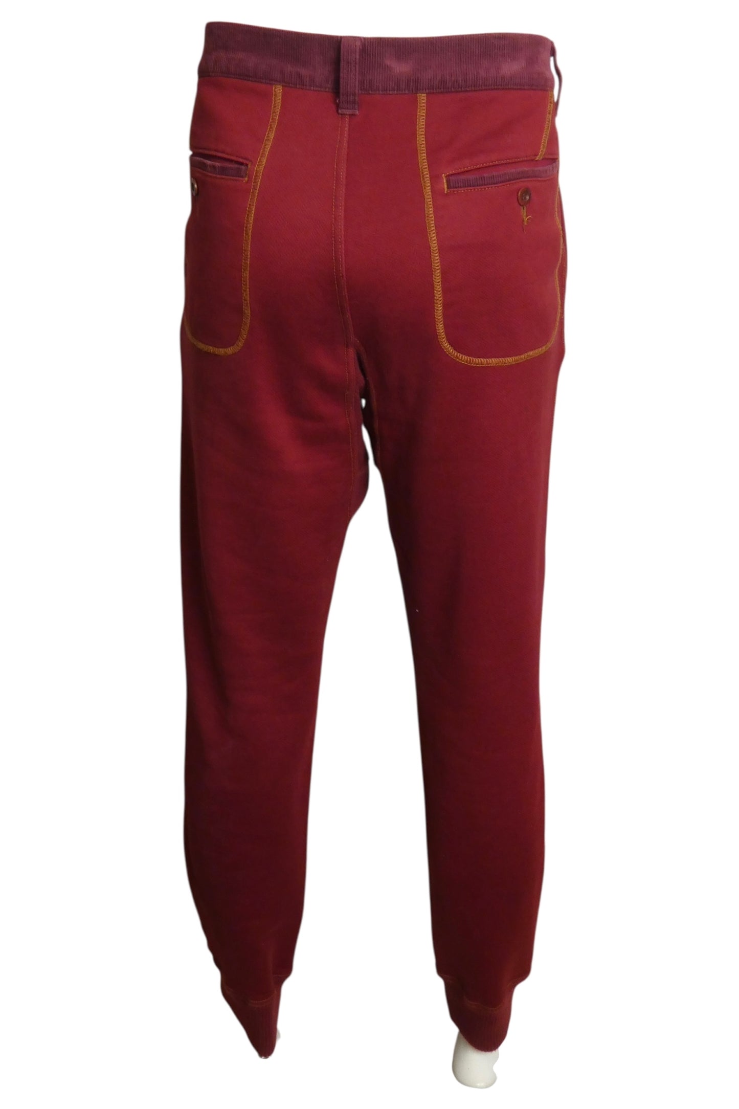 JUNYA WATANABE- 2020 Burgundy Knit & Corduroy Pants, Waist 36"