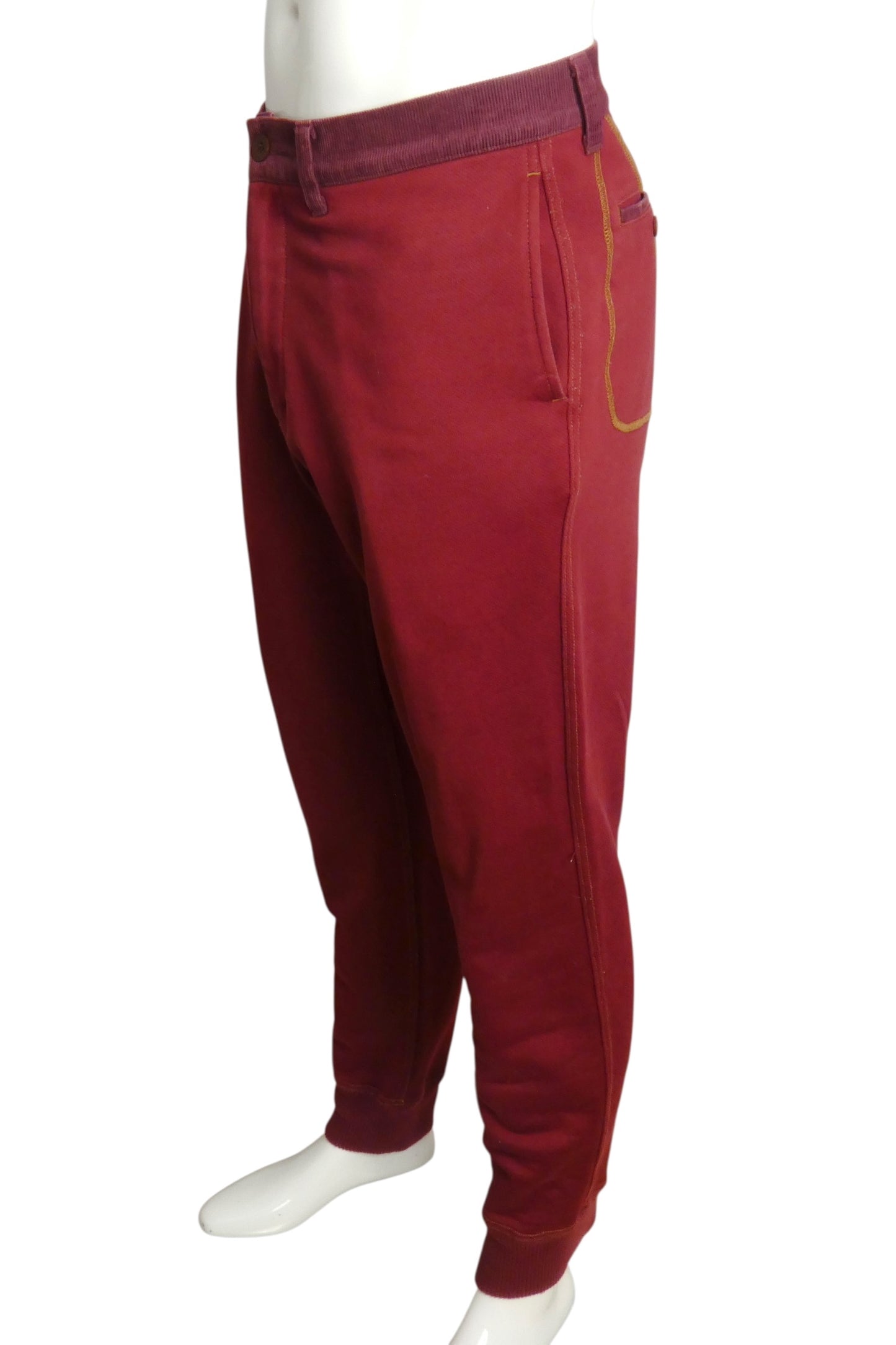 JUNYA WATANABE- 2020 Burgundy Knit & Corduroy Pants, Waist 36"