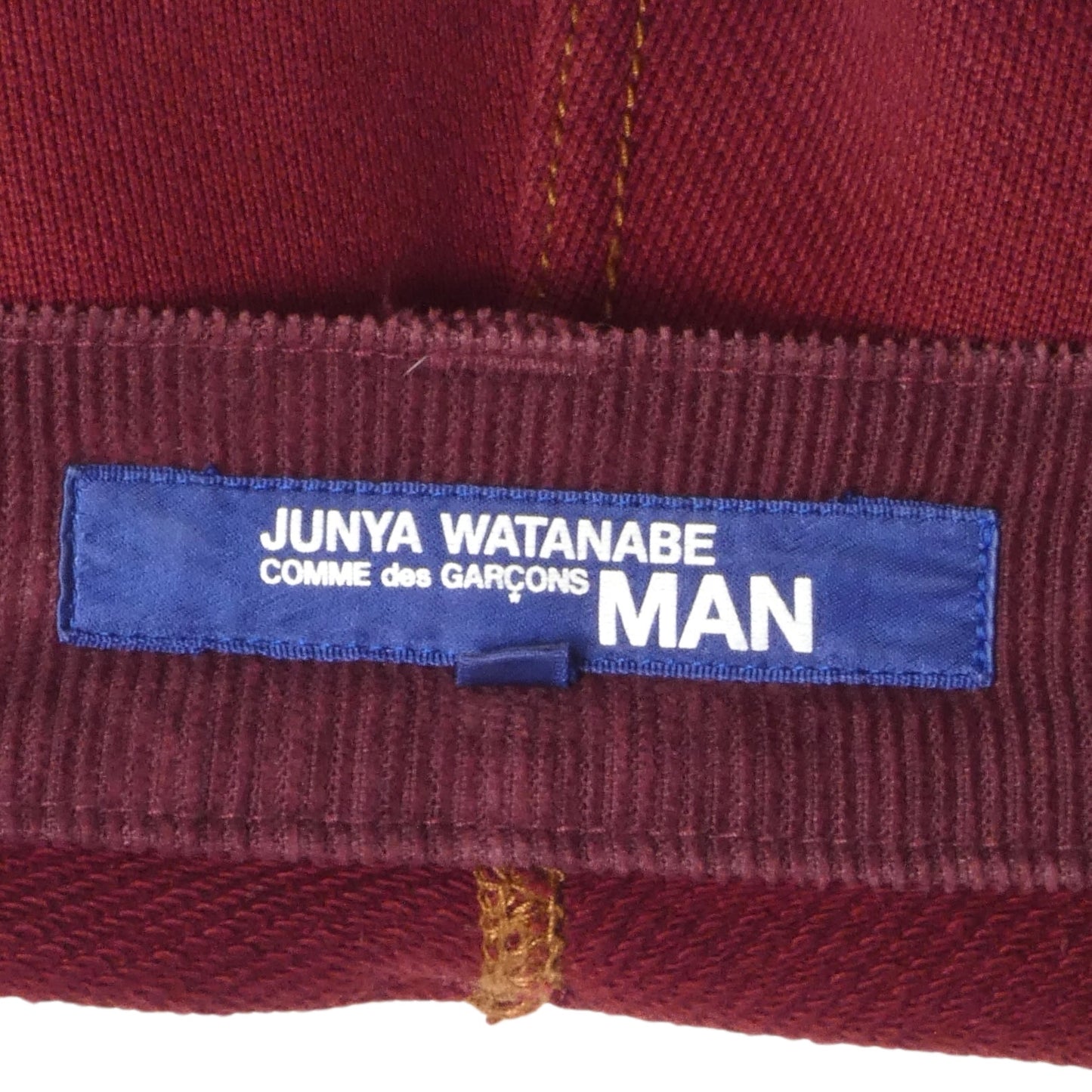 JUNYA WATANABE- 2020 Burgundy Knit & Corduroy Pants, Waist 36"