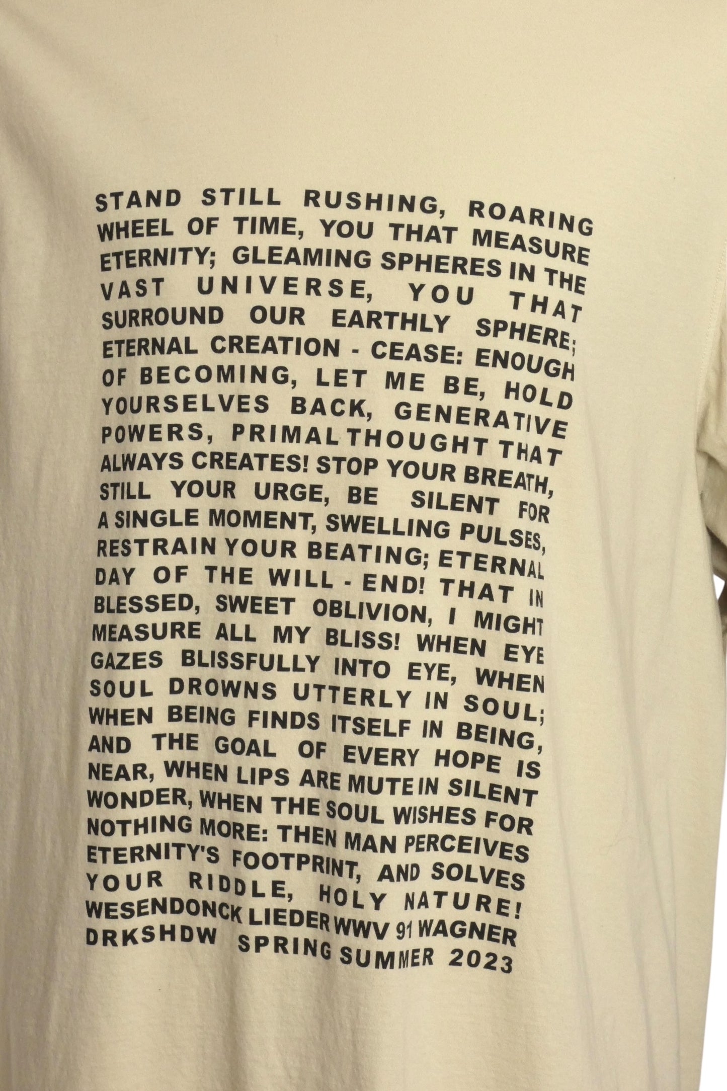 RICK OWENS- Graphic Print Long T-Shirt, Size XL