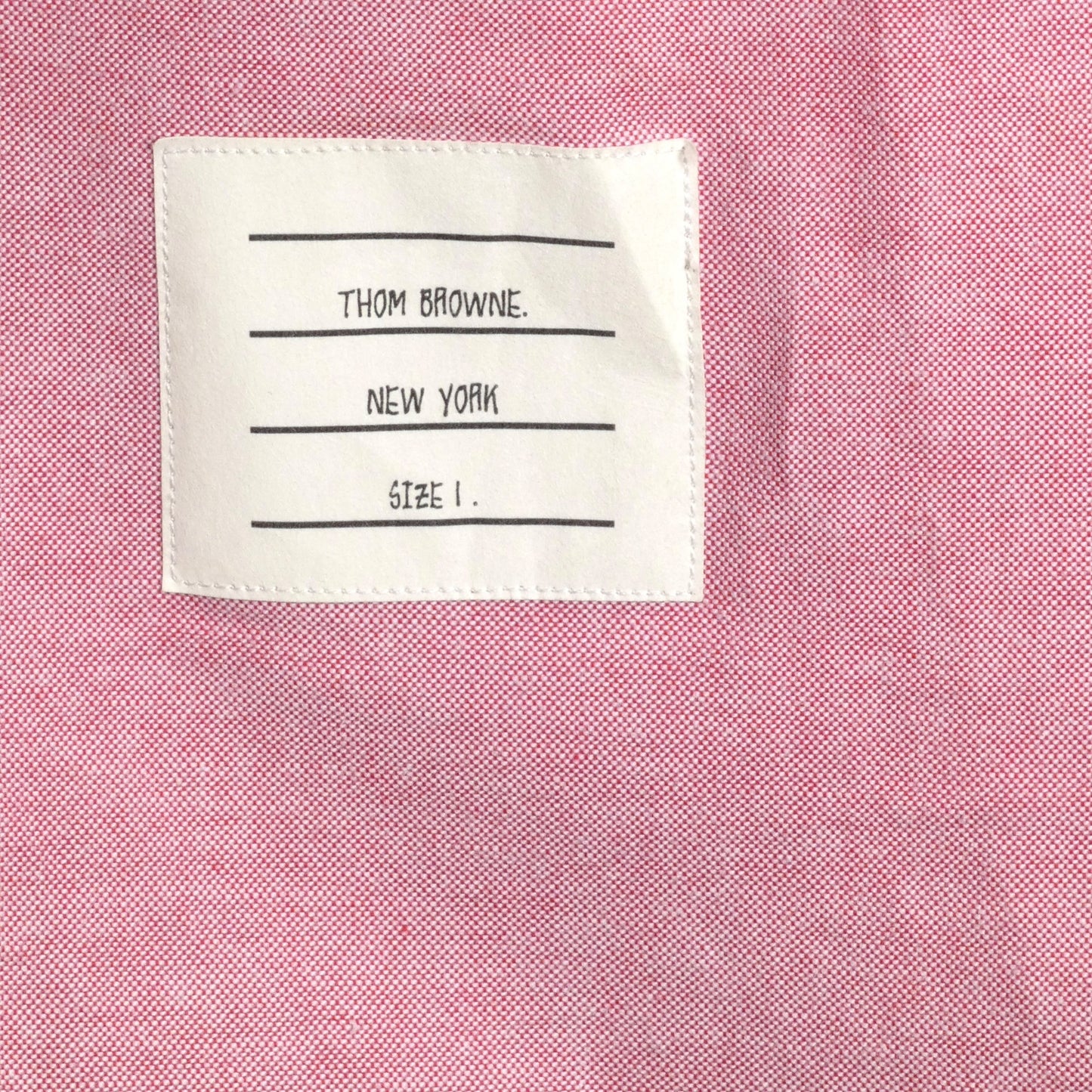 THOM BROWNE- Plaid Cotton L/S Shirt, Size Small