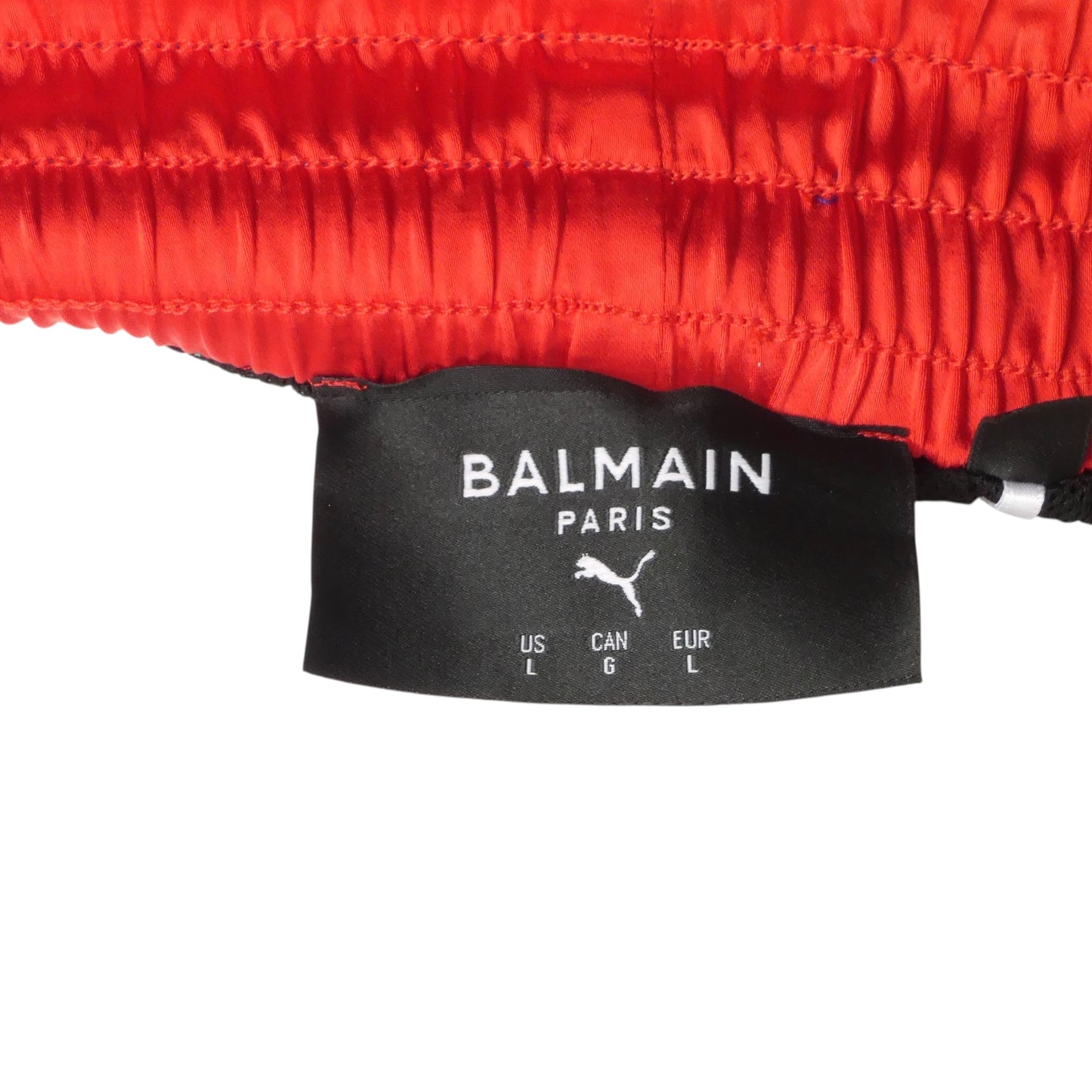 BALMAIN X PUMA- NWT 2019 Multi Color Satin Boxing Shorts, Size Large