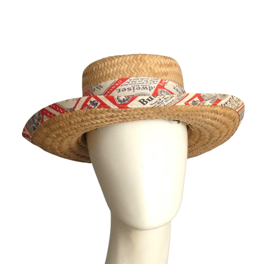 1970s Budweiser Straw Hat