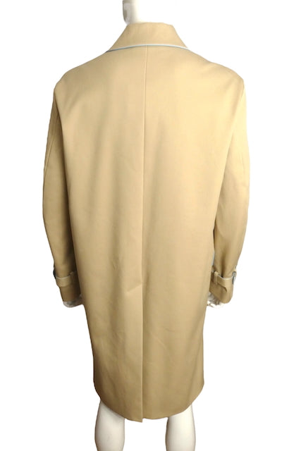 VERSACE NWT 2024 Khaki Twill Overcoat, Multiple Sizes Available
