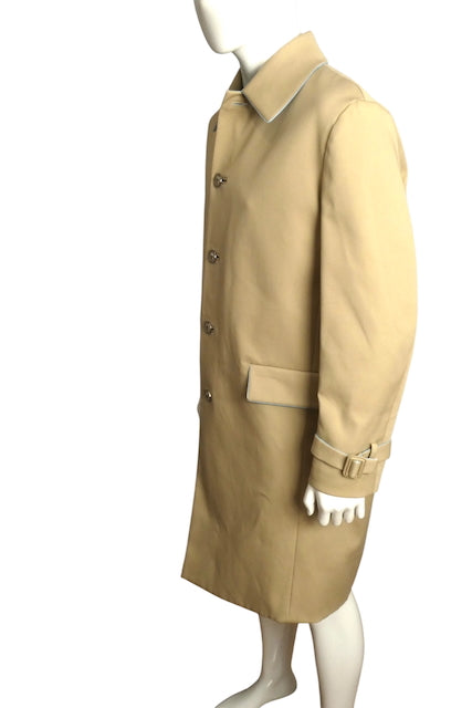 VERSACE NWT 2024 Khaki Twill Overcoat, Multiple Sizes Available