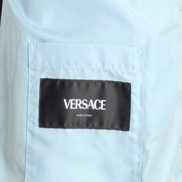 VERSACE- NWT 2024 Black Quilted Barocco Coat, Size 2XL