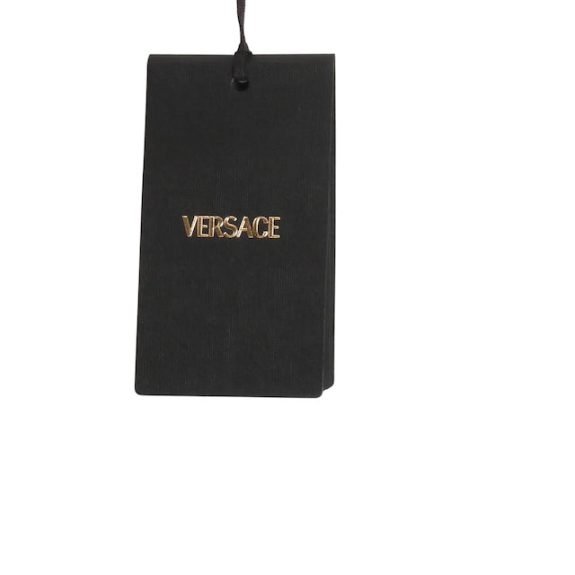 VERSACE- NWT 2024 Black Quilted Barocco Coat, Size 2XL