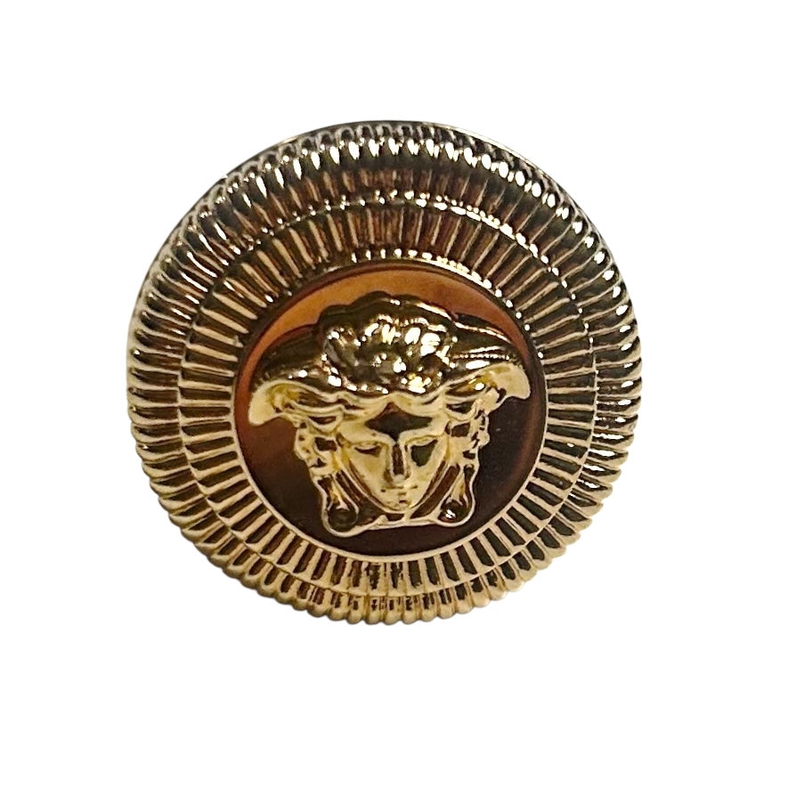 VERSACE- NIB Gold Medusa Biggie Ring,Multiple Sizes Available