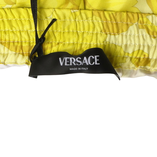 VERSACE- NWT Yellow Barocco Print Shorts, Size Medium