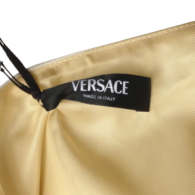 VERSACE- NWT 2024 Check Silk Tank Top, Size Medium