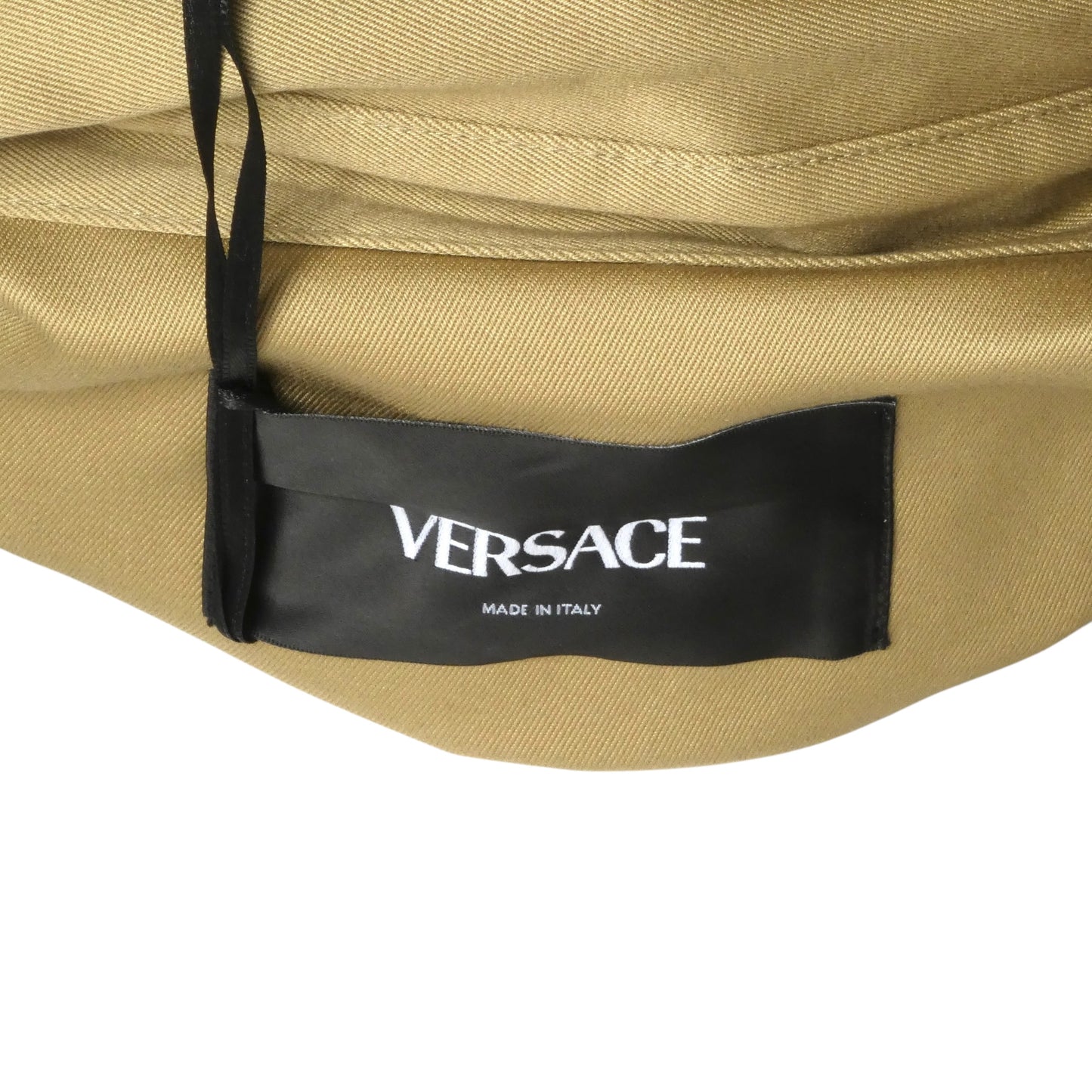 VERSACE- NWT 2024 Khaki Cotton Utility Shirt,  Size Large